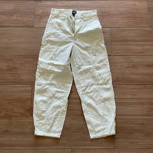 Urban outfitters cream cargo pants
